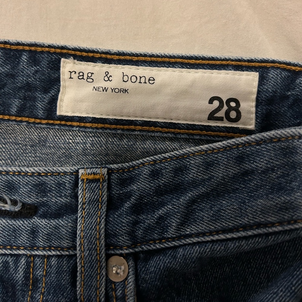 rag & bone ruth super high rise straight size 28